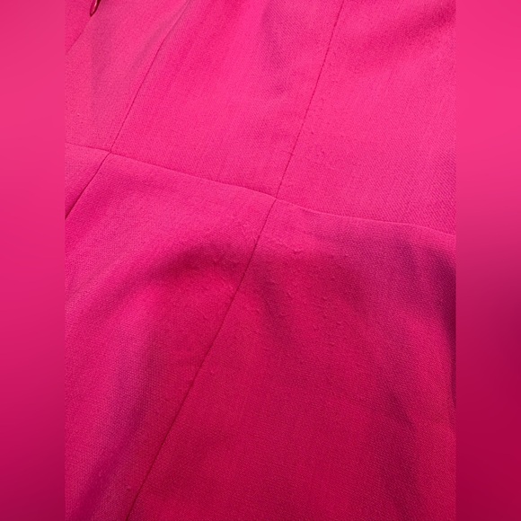 Do + Be Fuchsia Pink Sleeveless Side Ruffle Sweetheart Frill Midi Dress Small S - Picture 8 of 8